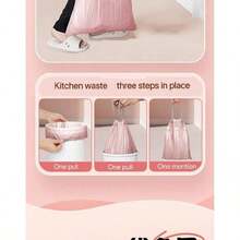 50/100PCS Trash Bags Garbage Storage Furniture Garbage Storage Bags Multi-Purpose Trash Bags, Heat-Resistant Kitchen Garbage Bags For Storage And Travel - Random - View 7