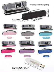 Hair Styling Tools Travel Storage Bag, Curling Iron Storage Box, Portable Flat Iron Storage Box, Hair Accessory Storage Box, High Temperature Hair Styling Tool Flat Iron Travel Bag, Travel Supplies, Summer Travel, Random Color/Style - Random Styles - View 11