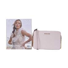 Michael Kors Jet Set 系列刺繡女款單肩斜跨小包 35T8GTTC9L 柔粉色 - 粉紅色35T8GTTC9L POWDER BLUSH - 查看 8