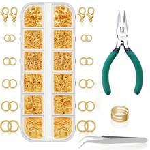 QIAO Jewelry-Making Tool Set, Suitable For Jewelry-Making Materials, Including Pliers, Tweezers, And A Necklace Repair Kit With Lobster Clasps; Suitable For Crafts And Key Chains With Jump Rings - Pliers Lobster Clip Opening Ring Set - View 14