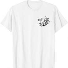 LXF2026 Cute And Simple Gift T-Shirt With Star And Galaxy Design. This 220-Gram T-Shirt Is A Universal Base For Men And Women, Providing Real Comfort And Excellent Durability. The Design Is Suitable For All Types Of Users, Regardless Of Gender Or Style. It Uses High-Quality, Wear-Resistant Fabrics, Suitable For Any Everyday Wear, With A Soft Feel And Durability. Excellent Ventilation And Comfort, Exclusive To Women, Perfect For Fall And Winter, Formal Wear, Or Festive Themed Outfits. A Variety Of Items To Meet The Needs Of Various Occasions. XIAM - 白色 - 查看 1