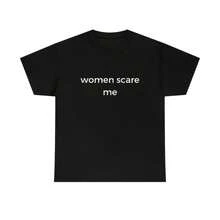 Funny Printed Tee Short Sve Summer Tops Wo Scare Me Shiromfortable Cotton For Spor And Fitness Daileisure - Negro - Ver 1