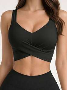 Women's Cropped Top In Spandex With Padded Cups, Super Comfortable, Summer Fashion. - Por lo tanto 2 - Ver 1