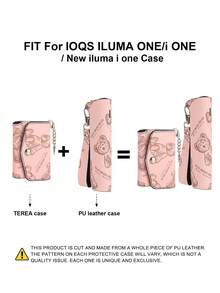 1PC For IQOS ILUMA ONE/ILUMA I ONE/New Iluma I One Series Universal Protective Case PU Leather Cover + TEREA 20pcs Storage Bag PU Leather Material Soft Lanyard Anti-Drop Anti-Scratch Anti-Collision Wear-Resistant Precise Cutout Unisex Protective Case Lightweight Integrated Storage Box Portable Fashion Accessory Business Casual Essential Protective Storage Box Gift For Yourself Storage Box - ILUMA ONE/i ONE Leather Case + Cigarette Pack - View 3