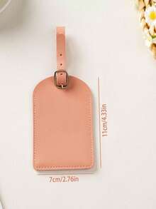 Customizable Faux Leather Luggage Tags, Personalized Initial Travel Labels, PU Leather Luggage Tags, Bridesmaid Travel Gifts, Suitcase Identification Tags - Multicolor - View 6