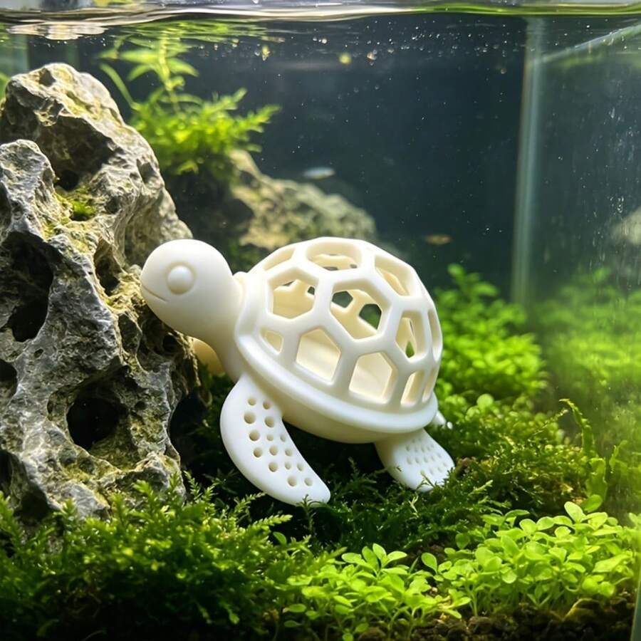 1pc Fish Tank Turtle Shelter Aquarium Breeding Nest Hollow Habitat Decor, For Aquarium Decoration - A - View 1