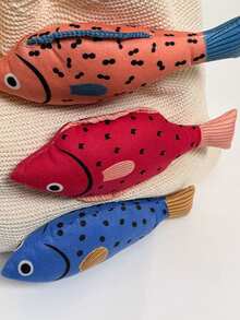 1pc White Tote Bag With 3D Fish Decoration, Large Capacity Casual Shoulder Handbag, Reusable Multi-Purpose Storage Bag, Cute Beach Tote For Summer Vacation, Daily Use, Shopping, Work, School & Travel, Lightweight & Durable Knit Shoulder Bag, Perfect Birthday/Holiday Gift For Her.,Back To School - Multicolor - View 8