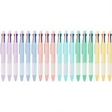 Aisibeiger Multicolor Ball Point Pens 4-In-1 Colored Pens (1.0mm) Assorted Inks 4-Color Ballpoint Pen (18 Pack) - 12 - 查看 1