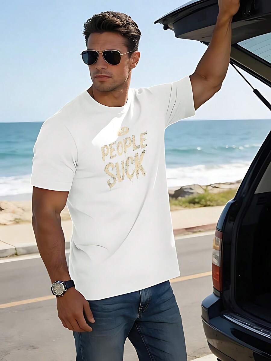 Men T-Shirts - White - View 1