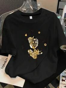 Halloween Graphic T-Shirt - Black - View 1