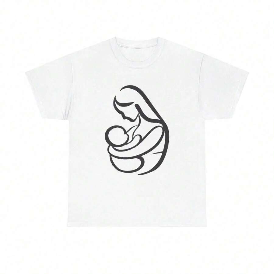 1 Piece Bold X Mark T-Shirt Grunge Punk Rock Rebellious Statement Aesthetic Minimal 180g 100% Cotton - 白色 5 - 查看 1