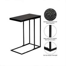 TV Tray, Portable Folding Snack Table, 18.9x11x23", Steel Frame, MDF, 7lbs, Space-Saving Design - Black - View 8