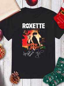 Nyaste modellen 2026 Merry Christmas Roxette Traveling Unisex Present Jul S-3XL Skjorta, Tryckt Herr-T-shirt, Iögonfallande Stil. Tillverkad av ren bomull, med rund halsringning och korta ärmar, är den avslappnad och mångsidig, lämplig för vardagsbruk året runt. Det mjuka, bekväma tyget är populärt. - Svart - Visa 1