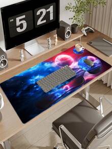 Game Mouse Pad Set, 4Pcs Large Table Pad+Wrist Mouse Pad+Keyboard Pad+Coaster, Non-Slip Rubber Base, Waterproof, Suitable For Office And Games - View 2