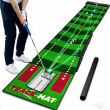 50cm X 300cm Golf Practice Mat, Indoor Putting & Swing Training Mat For Home, Office, Backyard, Garage, Patio And Small Space Golf Practice, Portable Golf Hitting Mat With Long Turf Surface For Beginners, Adults, Teens And Golf Lovers, Easy To Roll And Store, Suitable For Daily Putting, Chipping, Stance Training And Warm-Up Exercises, Lightweight Practice Aid For Improving Golf Control, Aim, Balance And Swing Rhythm, Great Golf Gift For Men, Dad, Husband, Boyfriend, Beginner Player, Ideal For Father's Day, Christmas, Thanksgiving, Cyber Monday, New Year, Birthday, Graduation, Labor Day, Memorial Day, Summer Golf Season And Holiday Gift Shopping - Model 12 Golf Practice Mat - View 4