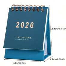 1pc 2026 Mini Calendar Planner, Suitable For Home And Office Use - Includes Monthly And Weekly Planner Pages, Date Pages, Thick Paper, Hardcover, Academic Year/Annual View - Multicolor - View 13