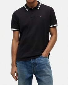 TOMMY HILFIGER DM0DM22700BDS Camisetas Manga corta Polos  ✅ Entrega 24/72h - Negro - Ver 2