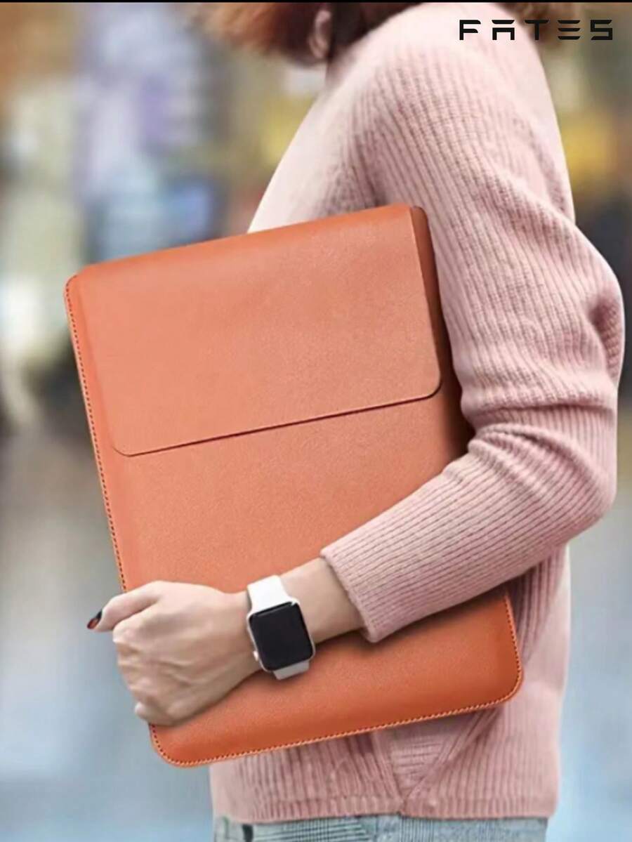 Genuine Leather Laptop Protective Sleeve Compatible With New 14-Inch Pro A2779 A2442, Old Pro Air 13, 5th Generation Surface Laptop 13.5, Back To School Essential - Computer Bag - View 1