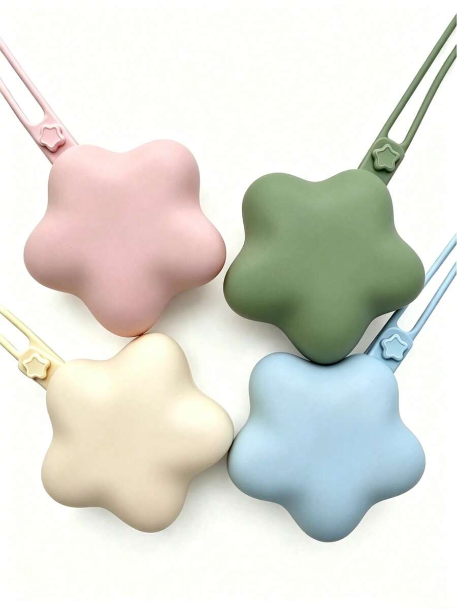 1 buah Tas Penyimpanan Silikon Portabel, Tas Penyimpanan Silikon untuk Dot Bayi, Tas Penyimpanan Bintang Lima Sudut - MultiWarna - View 1