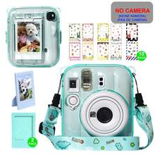 Camera Case For Fujifilm Instax Mini 13 Instant Camera, Mini 13 Camera Protective Case,PC Color Clear Hard Case For Travel With 2 Picture Frames 2x3/10 DIY Stickers/Strap (No Camera) - View 13