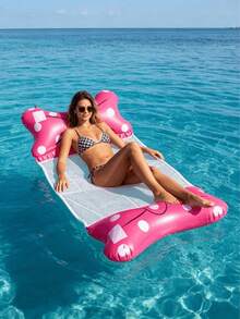 Hamaca inflable para piscina, tumbona de agua de malla 4 en 1 con reposacabezas, balsa flotante multifuncional para adultos, flotador portátil para fiesta de piscina de verano, playa, lago, relajación en piscina, PVC reforzado, 3 colores disponibles - Multicolor - Ver 11