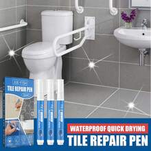 JUE FISH 3 Pack Tile Grout Repair Pen, Waterproof Mold-Proof Quick-Dry Whitening Grout Paint Marker For Bathroom Floor Shower Joint Gap Sealing, DIY Home Refresh,Kitchen,Room,Quick Ship Items,Free Shipping - Tile Grout Pen - View 9