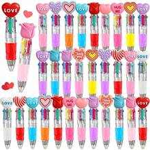 15Pcs Hawaiian Mini Multicolor Ballpoint Pens Cute Summer Style 4-In-1 Retractable Pen Bulk For Birthday Party Classroom Student Prizes Teacher Rewards - MiniValentinesBallpointPens32Pcs - View 8