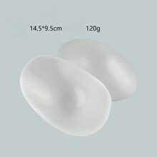 2 piezas de hombreras de silicona para hombres, extra grandes y gruesas, hombreras de ángulo , resistentes al sudor y no se caen, hombreras 3D especiales sin adhesivo para hombres. - 2 unidades - Ver 4