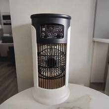 RAF 3-Speed Adjustable Portable Fan With Nano Mist Function, Mini Air Cooler USB Small Air Conditioner Adjustable Vent Mist Fan With Night Light, 360° Rotation, 7-Color Ambient Light, Ultra-Quiet Airflow, 250mL Large Capacity Water Tank - Multicolor 6 - View 8