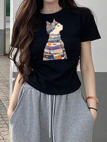 Women T-Shirts - Black - View 3