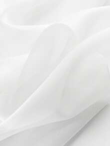 2pcs/Set - Translucent Sheer Curtains, Lightweight And Soft, Excellent Drape, Rod Pocket Design, Easy Installation, Suitable For Living Room, Bedroom, Conference Room - White - View 6