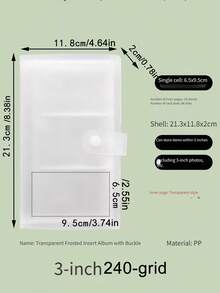 Multi-Pocket Transparent Photo Album, 84-Page, 120-Page Or 240-Page Capacity Options, Suitable For Storing Idol Photocards, Celebrity Collection Cards And Various Collectibles - Multicolor - View 7