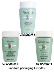 卡诗（Kérastase）[迷你装]滋养洗发露 80ml，平衡洗发露，专为油性发根和干枯发梢设计。这款滋养洗发露专为油性头皮和头发配制，清洁发根油脂，滋养干枯发梢。[随机包装（2种款式）] - 綠色 - 查看 3