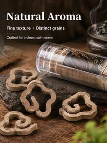 Tabletas de incienso, tabletas de incienso redondas pequeñas naturales, polvo puro de agarwood sin pegamento a alta presión, frasco de incienso de nube auspiciosa, aromaterapia de interior, ambientador de aire de interior, purificador de aire, fragancia duradera, aromaterapia, yoga, meditación, sala de té, etc. - Pastillas de incienso - Ver 3
