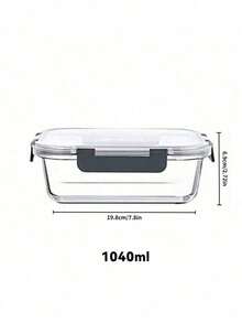 3pcs 360/630/1030ml Food Storage Bento Box Set - Office Lunch Prep Containers, Back To School Supplies, Easy To Carry, Outdoor Glass Bento Storage Box Set With Lids, Stackable Glass Prep Boxes With Lids, Airtight Glass Storage Jars, Freezer To Oven Upgrade Snap Lock Transparent Food Salad Fruit PET Bento Storage Box - Multicolor - View 9