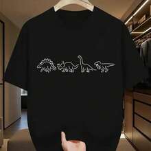 Camiseta Cool de Negra, Tela Suave y Cómoda, Estilo Gráfico de Manga Corta con Diseño Único, Amantes del Anime y Moda Diaria, Excelente Regalo para Amigos y Familia, para Uso Casual XWNB - Negro - Ver 1