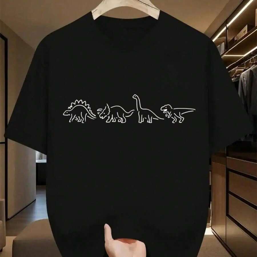 Camiseta Cool de Negra, Tela Suave y Cómoda, Estilo Gráfico de Manga Corta con Diseño Único, Amantes del Anime y Moda Diaria, Excelente Regalo para Amigos y Familia, para Uso Casual XWNB - Negro - Ver 1
