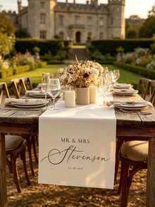 Customized Wedding Table Flags And Memorial Decorations, Customized Wedding Banners, Wedding Table Flags, Linen Wedding Table Decorations, Main Table Identifiers, Customized Wedding Table Flags, Personalized Wedding Table Flags And Memorial Decorations - Multicolor - View 4