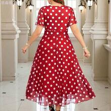 xuehuamaoyi02 Reflora Vestido floral elegante de talla grande, verano - Azul marino - Ver 10
