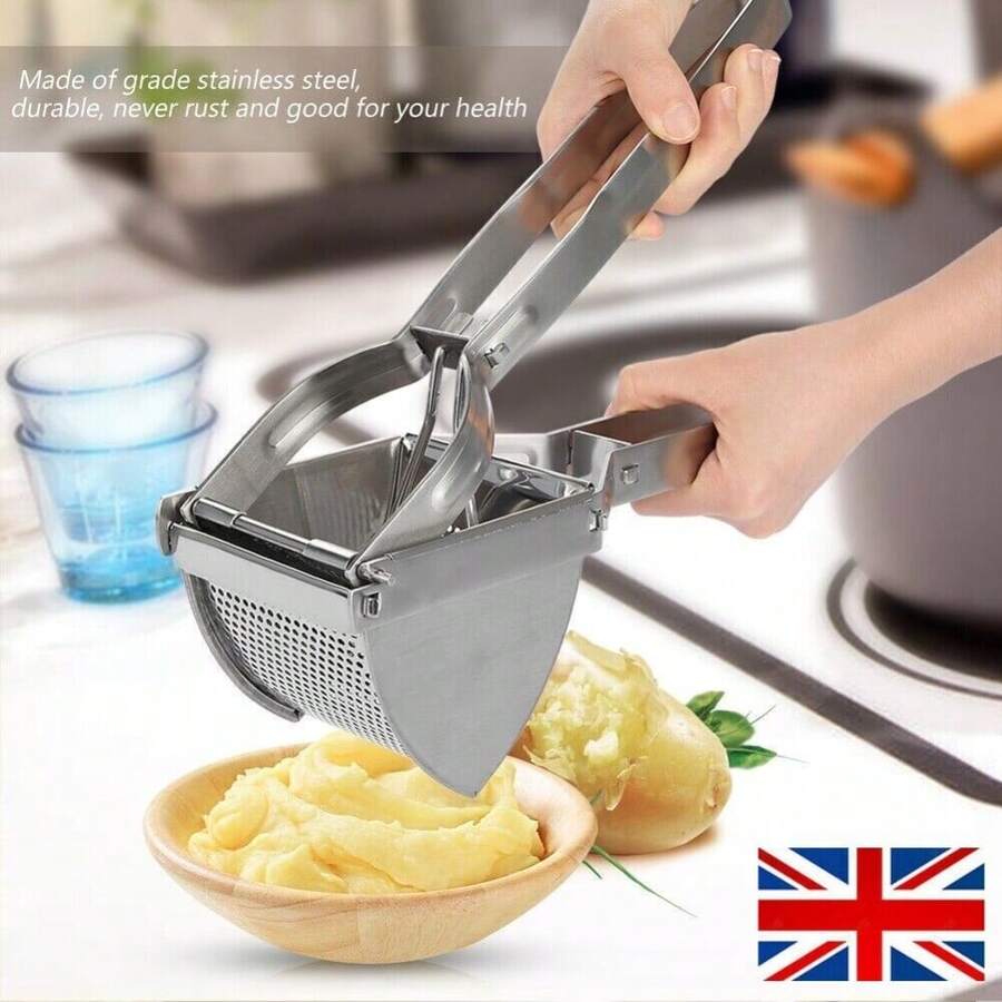 Heavy Duty Steel Potato Ricer Puree Masher Juicer Vegetable Fruit Press Maker UK - SU00104 - 查看 1