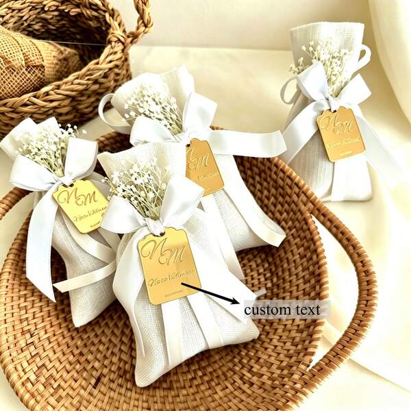 Personalized Mirror Acrylic Favor Tags, Custom Name Tags For Wedding & Baby Shower,Custom Name Acrylic Sign,Personalized Acrylic Gift,Personalized Wedding Favor Acrylic,Birthday Acrylic Decor,Customized Outdoor & Garden,