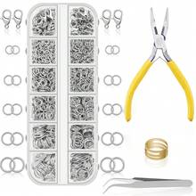 QIAO Jewelry-Making Tool Set, Suitable For Jewelry-Making Materials, Including Pliers, Tweezers, And A Necklace Repair Kit With Lobster Clasps; Suitable For Crafts And Key Chains With Jump Rings - Pliers Lobster Clip Opening Ring Set - View 16