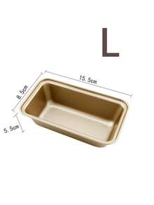 L/XL/XXL offene Kastenform aus antihaftbeschichtetem Karbonstahl, rechteckige Backform für Toast, Pfundkuchen, Bananenbrot & Hausbäckerei - Gold - Übersicht 8