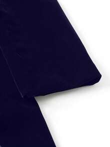 British Style Velvet Tailcoat Men's Slim Fit Satin Peak Lapel Double Breasted Evening Formal Jacket - Blue - View 6