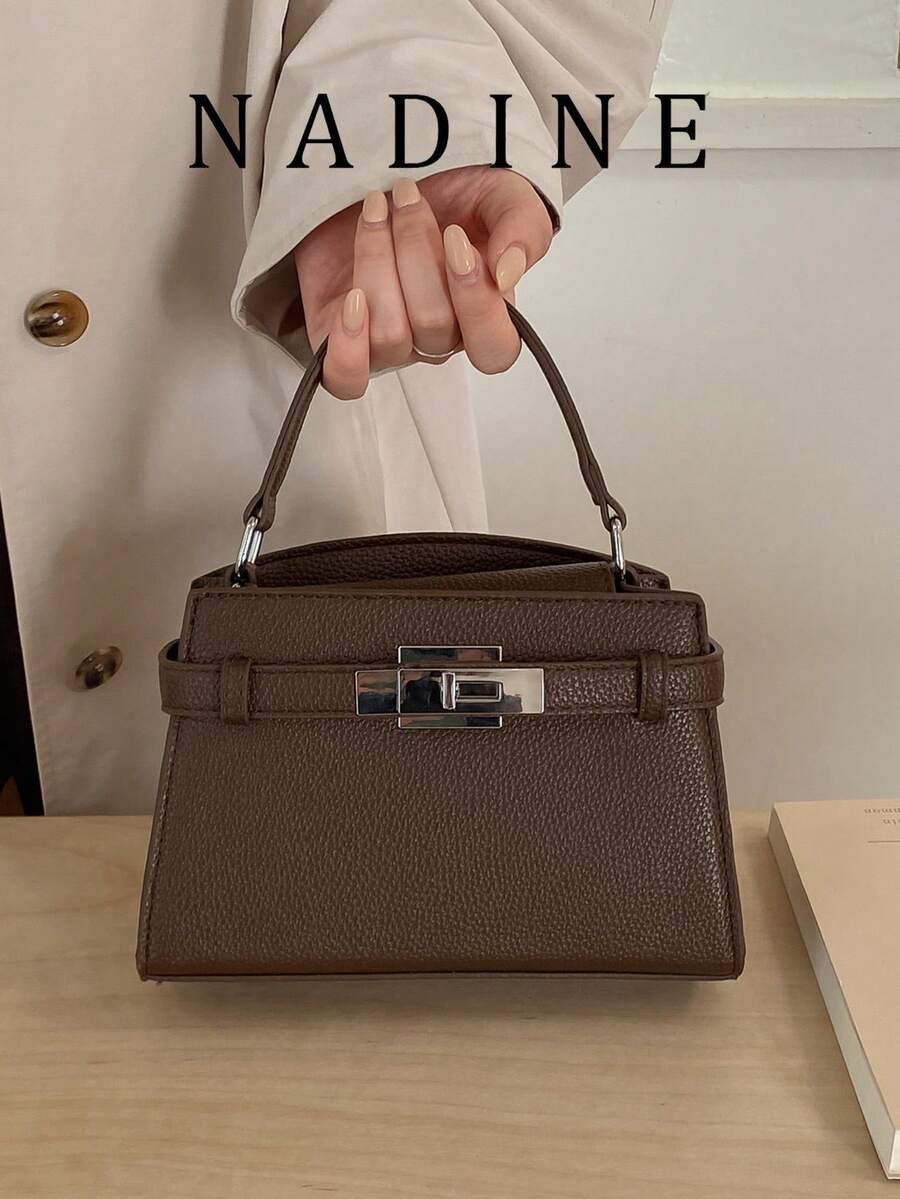 Women's Mini Fashionable Versatile Color-Block Casual Handbag