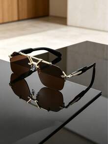 Fashionable Premium Double Bridge Sunglasses, Sunglasses, And Versatile, Men's Sunglasses, Suitable For Travel, Commuting, Beach And Outdoor Activities - Multicolor - View 12