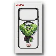 Miniso 漫威復仇者聯盟鋼鐵人美國隊長黑豹magsafe磁吸充電適用於iphone17promax/16pro/15/16plus/14/13/17air/17pro/15promax/12pro驚奇隊長綠巨人個性男生保護套相容apple - 黑色 - 查看 5