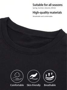 Graphic T-Shirts Men's "Born Poor, Died Rich" Graphic T-Shirt - Eye-Catching White Text, Modern Urban Style Short Sleeve Tee With A Crew Neck And Vintage Slogan. - Black - View 5