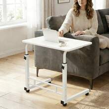 Modern Side Table, Metal Frame, Easy Assembly, Suitable For Living Room, Bedside, Balcony, Home Decor, Bedside Table With Wheels, Movable Sofa Side Table, Small Desk, Dining Service Cart, Easy To Install. - Multicolor - View 7