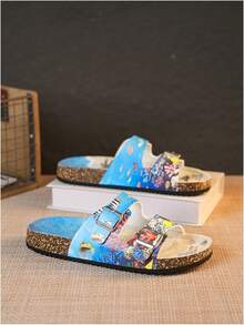 Men's Sports Sandals, Slippers, Fashionable All-Season New Style, Men's Open-Toe Breathable Sandals, Comfortable Soft Sole Fashionable Versatile Flat Shoes, Suitable For Beach, Casual, Daily Commute, Unisex, Suitable For All Seasons - Coral - View 2